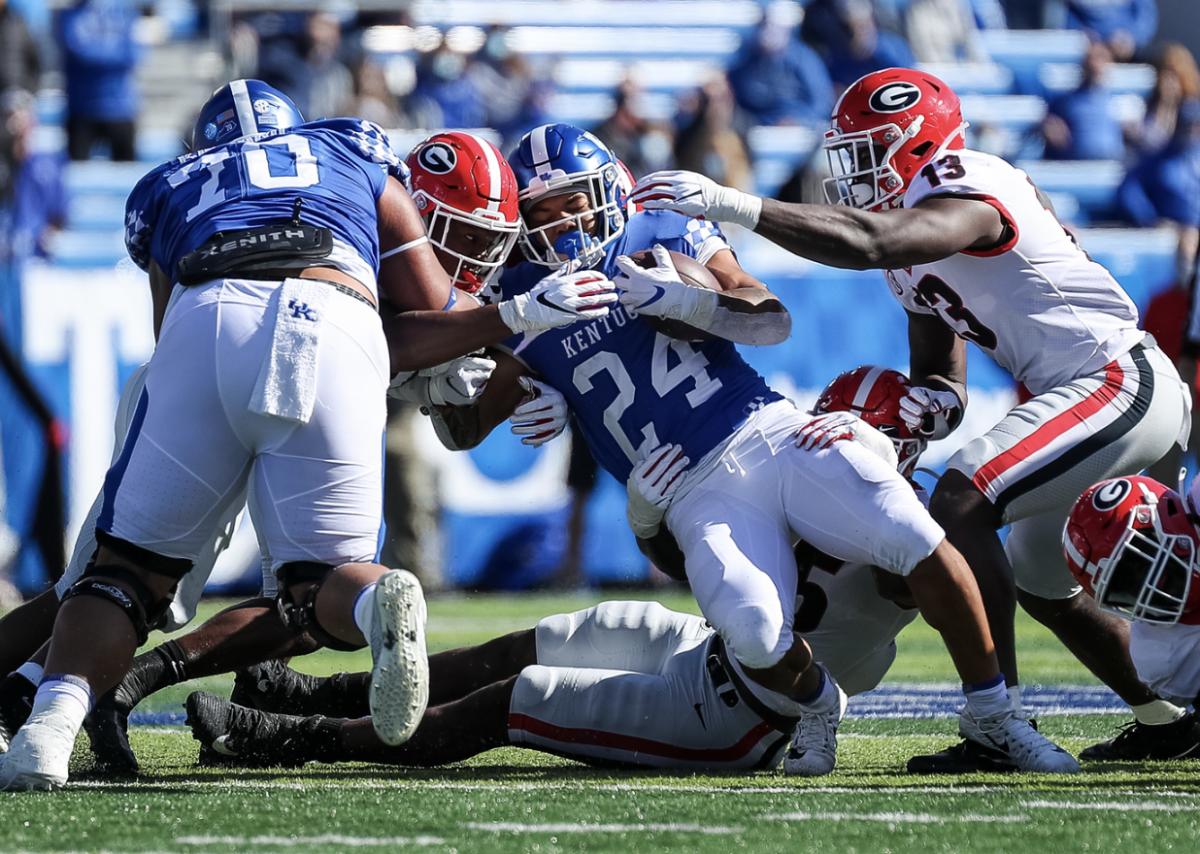 Georgia vs Kentucky during the 2020 season. The Bulldogs would emerge victorious 14-3 over the Wildcats
