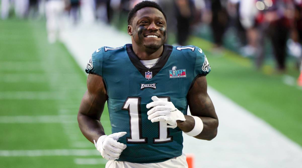 Eagles wide receiver A.J. Brown.