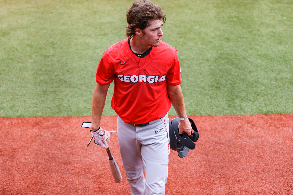 Georgia first baseman and outfielder Charlie Condon (24) during Georgia’s game against Tennessee at Foley Field in Athens, Ga., on Sunday, May 7th, 2023. (Kari Hodges/UGAAA)