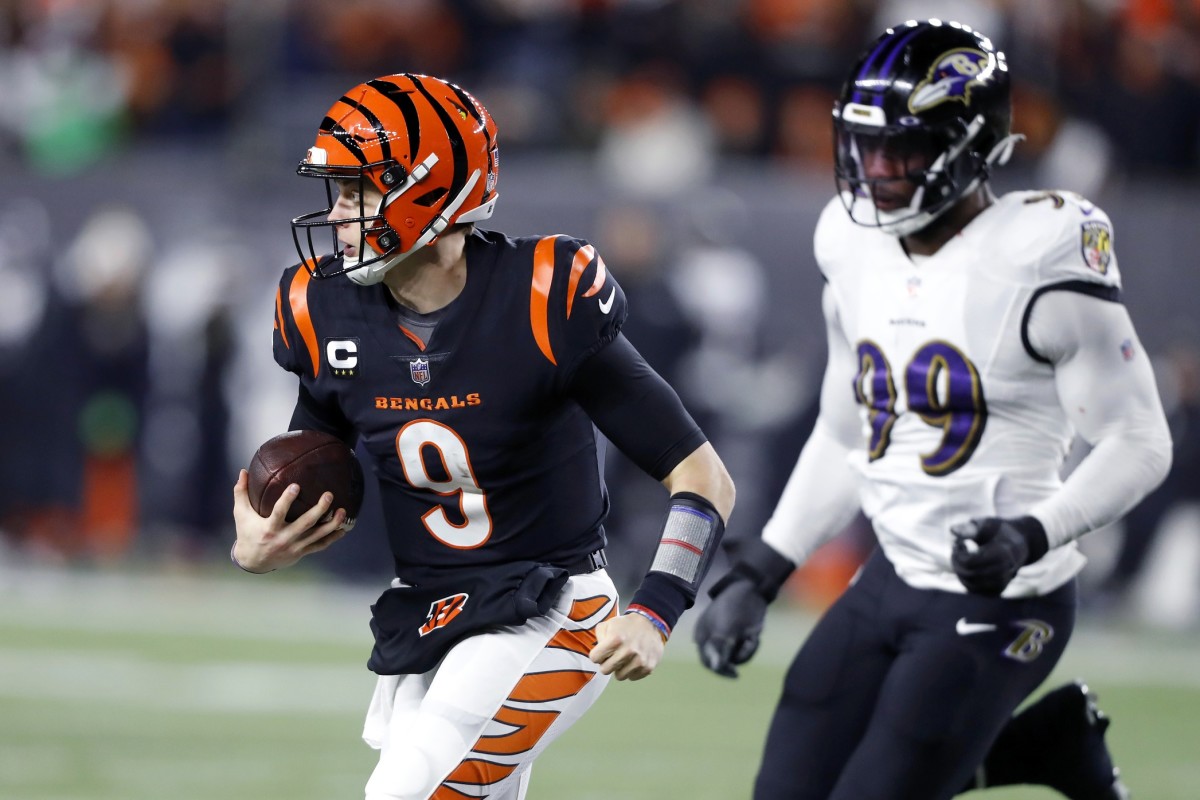 Joe Burrow and the Bengals take on the Ravens in an AFC North rivalry on Thursday night.