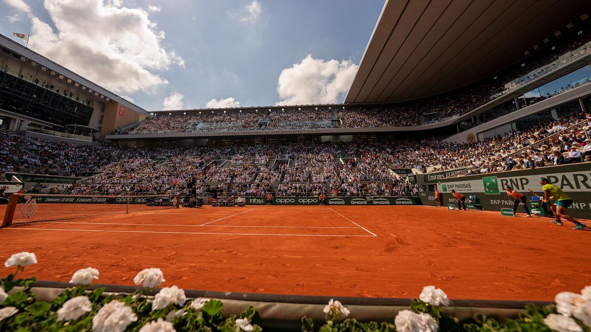 Court Philippe Chatrier, French Open, scene, court overview, Stade Roland-Garros