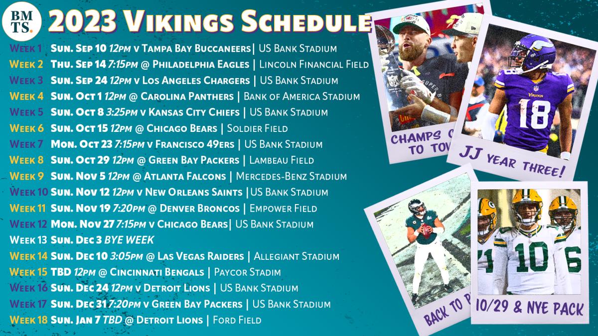 Minnesota Vikings 2023 schedule