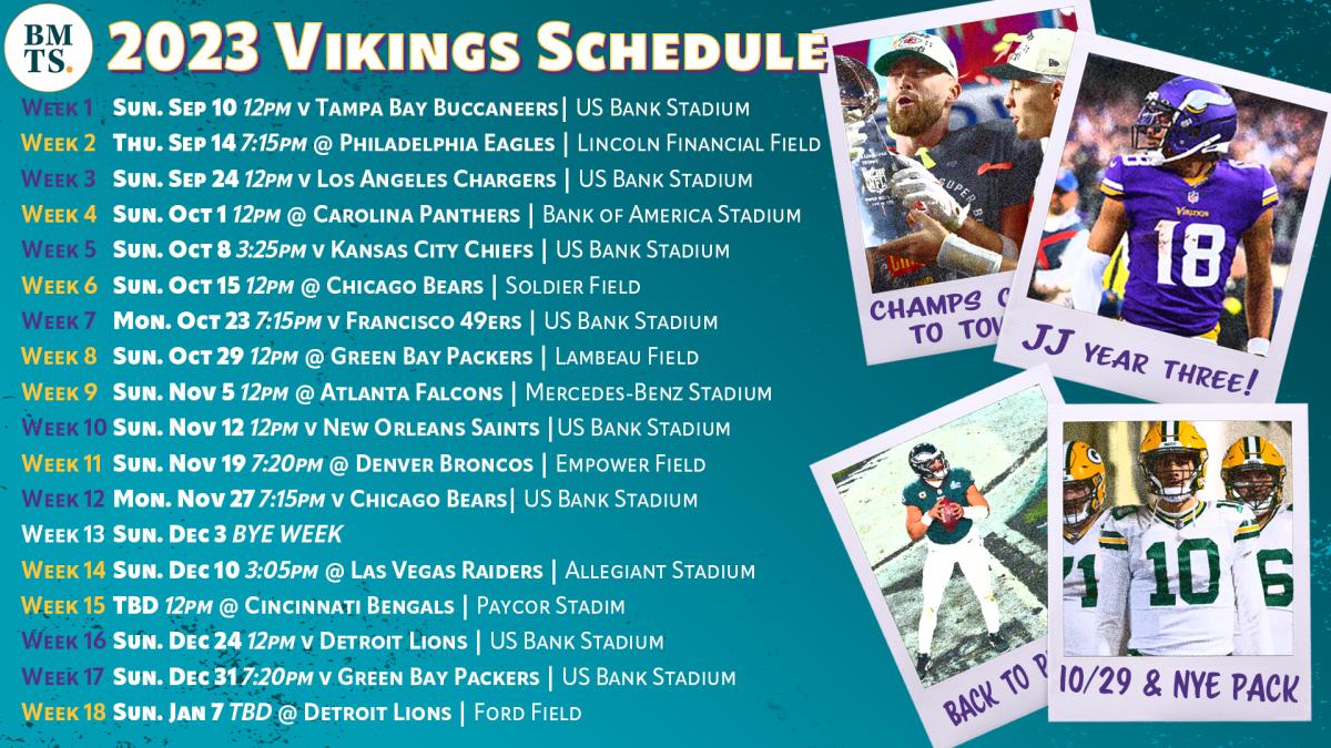 the vikings schedule