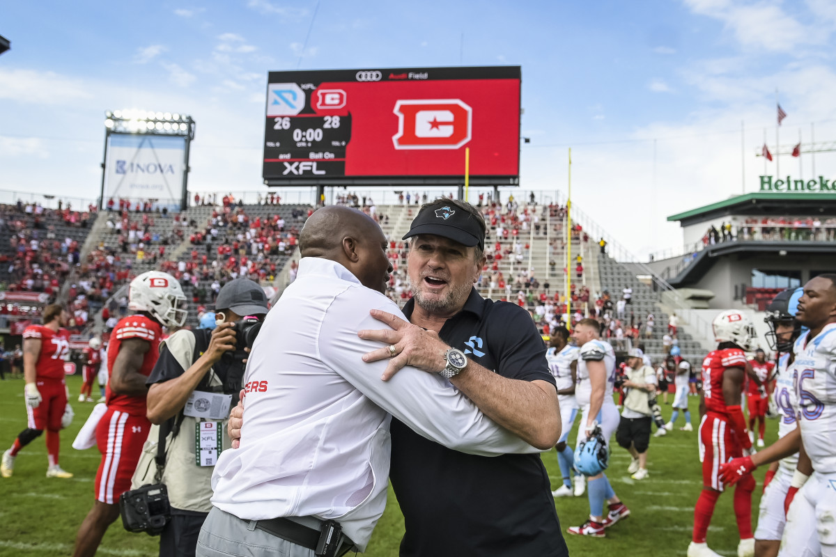 Reggie Barlow and Bob Stoops