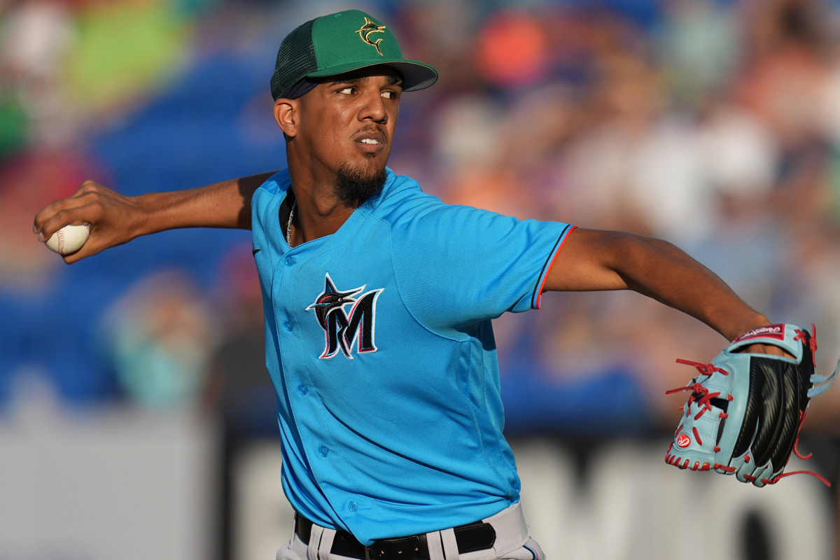 Miami Marlins pitcher Eury Perez
