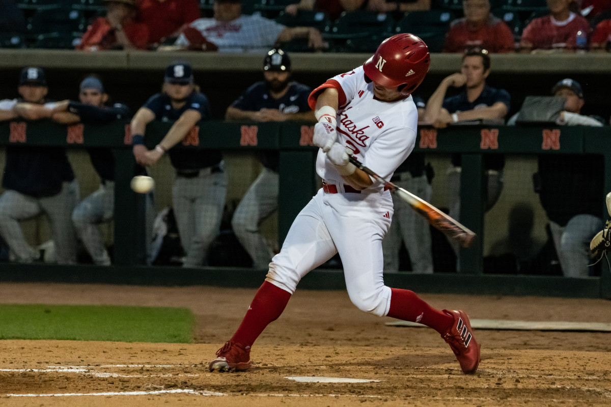 28-Casey Burnham Nebraska Baseball vs Penn State G1 2023