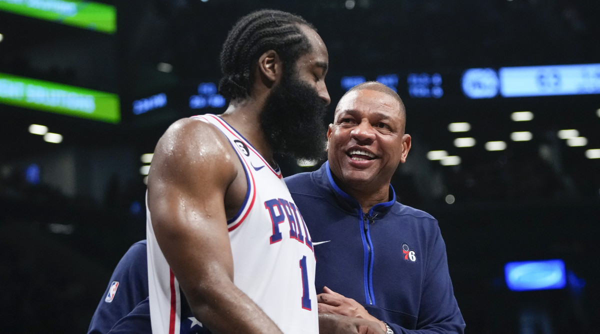 James Harden and Doc Rivers