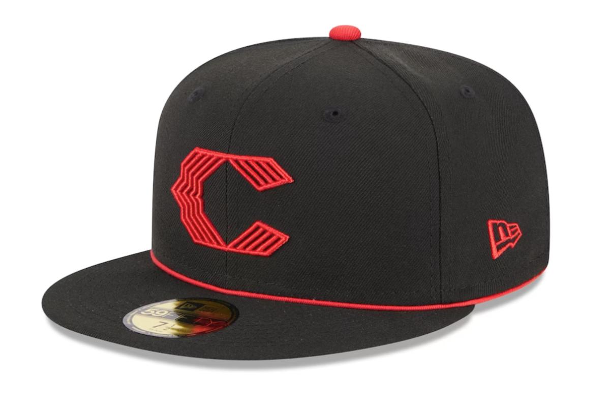Men's Cincinnati Reds New Era Black 2023 City Connect 59FIFTY Fitted Hat - $45.99