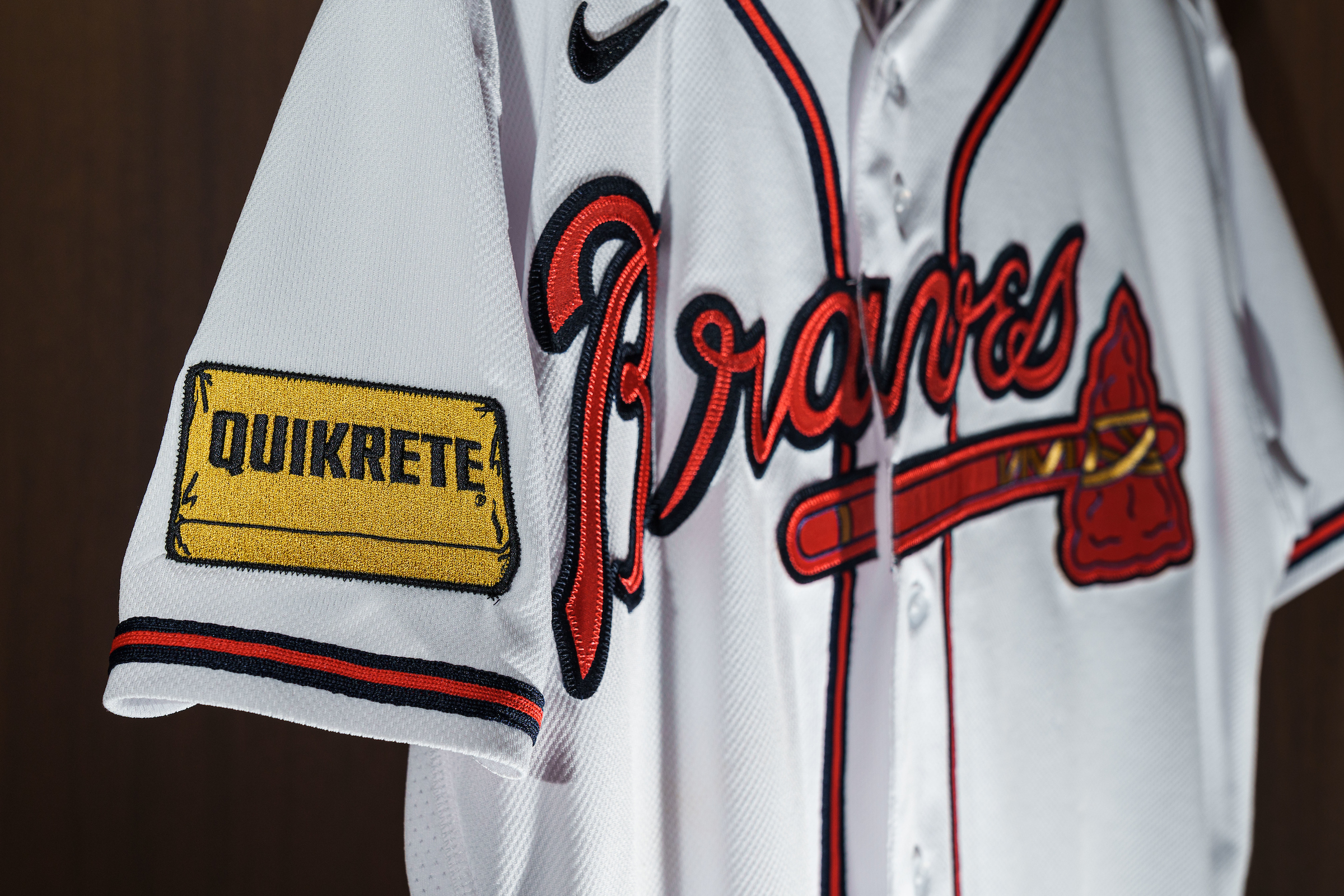 Braves add a jersey patch sponsorship, from Atlanta-based QUIKRETE