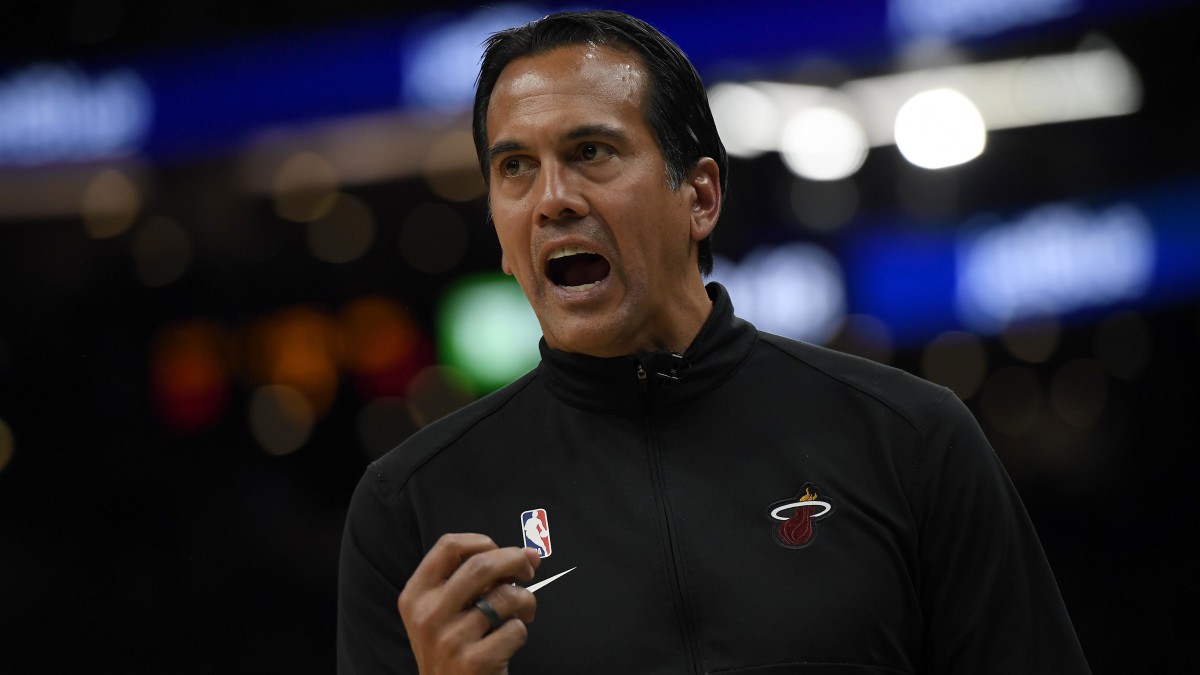 Miami Heat head coach Erik Spoelstra during the second half against the Boston Celtics.