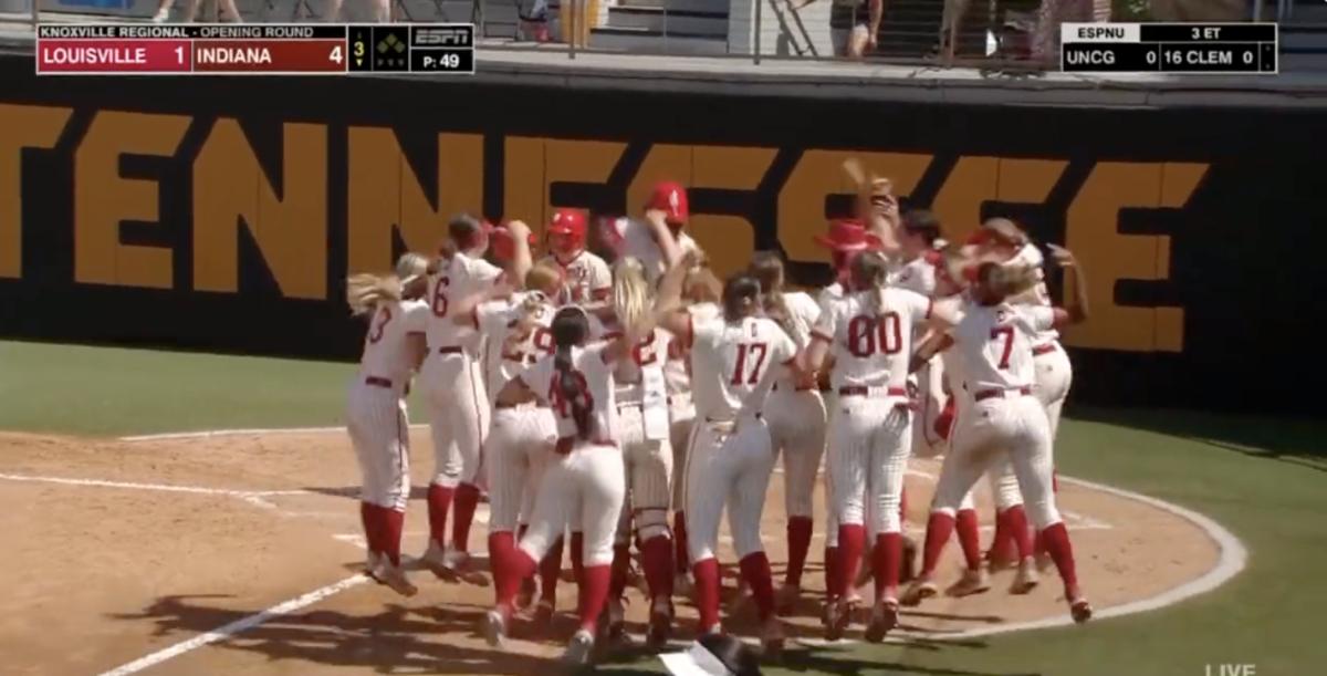 Indiana Softball Beats Louisville For First NCAA Tournament Win in 17