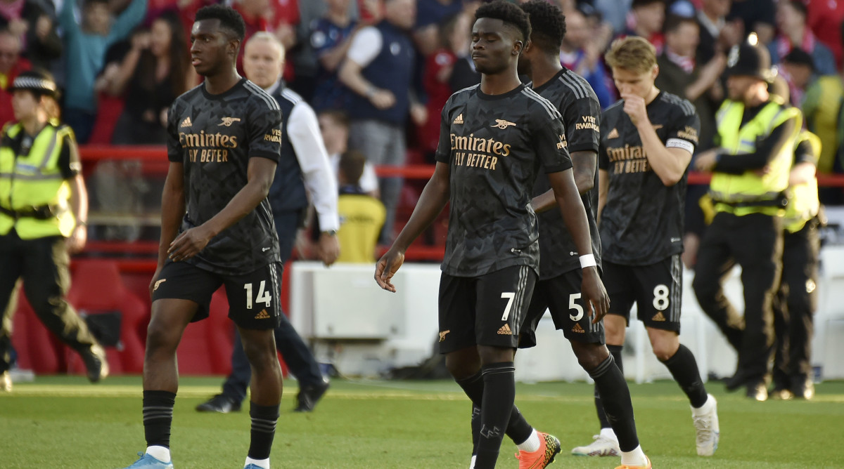 Arsenal after losing to Forest.