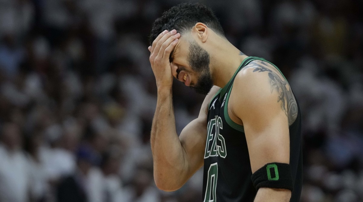 Jayson Tatum against the Heat in Game 3