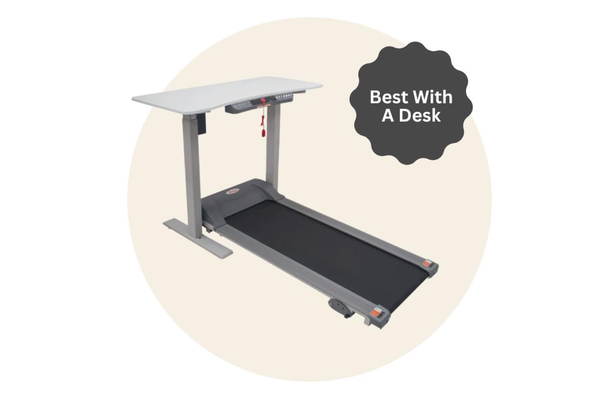Best Under-Desk Treadmill with a Desk - Sunny Health and Fitness Walkstation with Desk