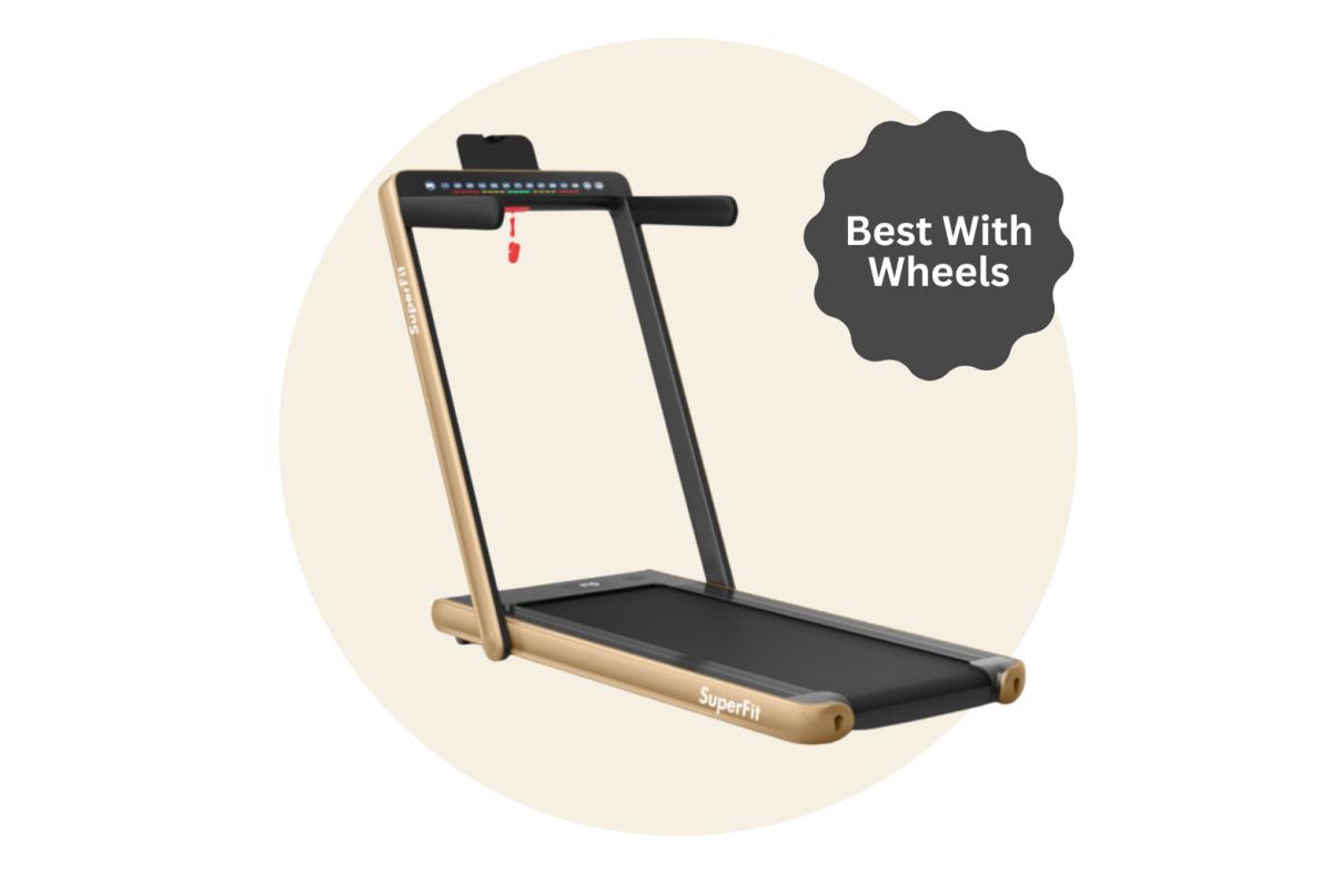 Best Under Desk Treadmill with Wheels - Goplus 2-in-1 Treadmill