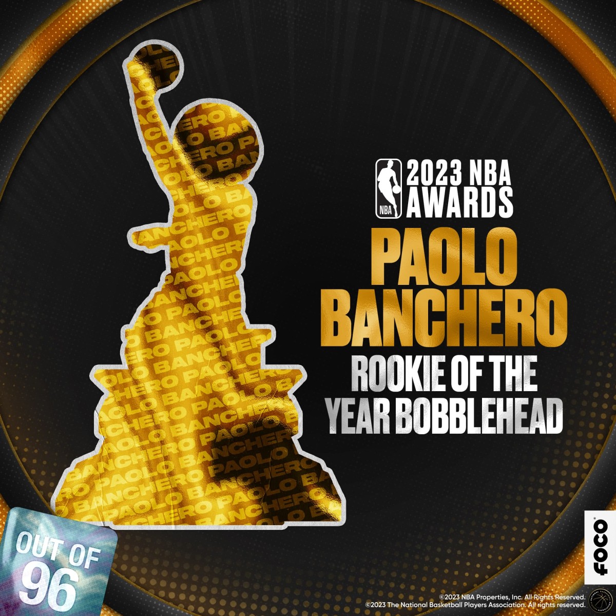 Paolo Banchero Orlando Magic 2023 ROTY Bobblehead
