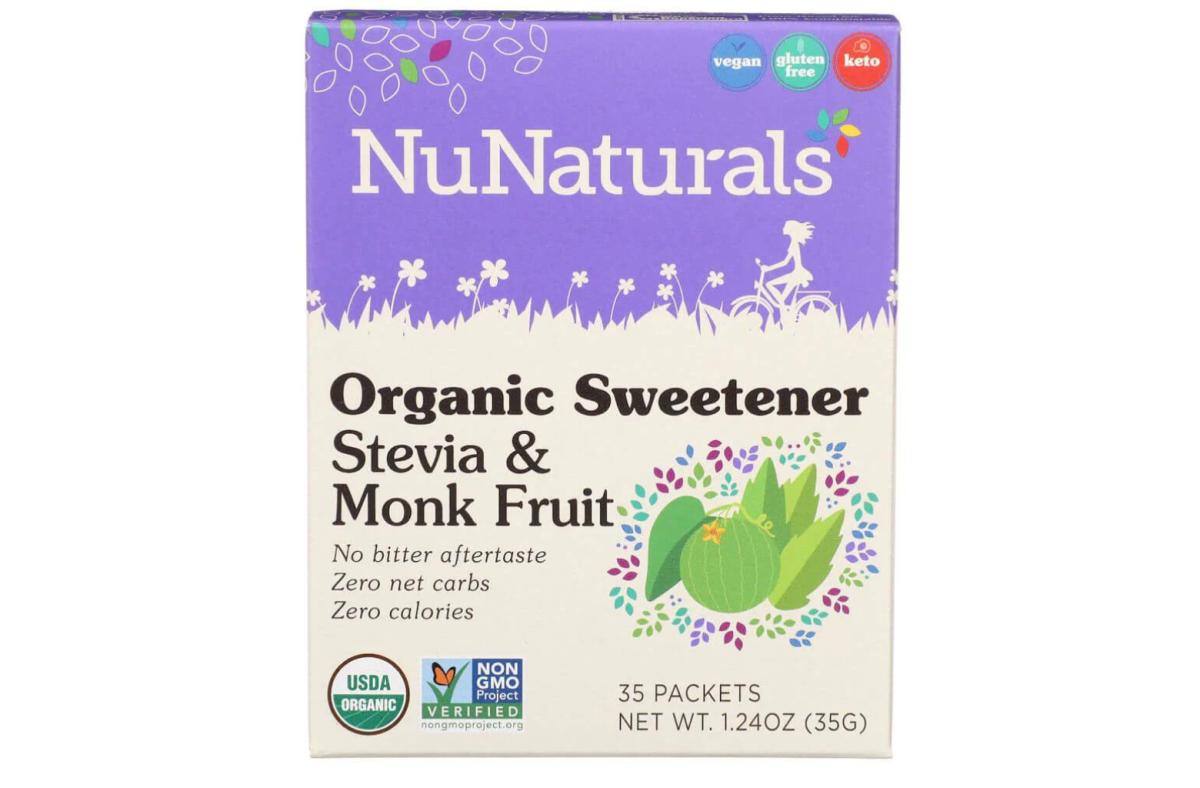 NuNaturals Organic Sweetener Stevia & Monk Fruit