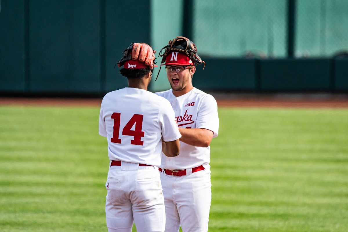 36-Brice Matthews, Max Anderson Nebraska Baseball vs Rutgers B1G Tourn