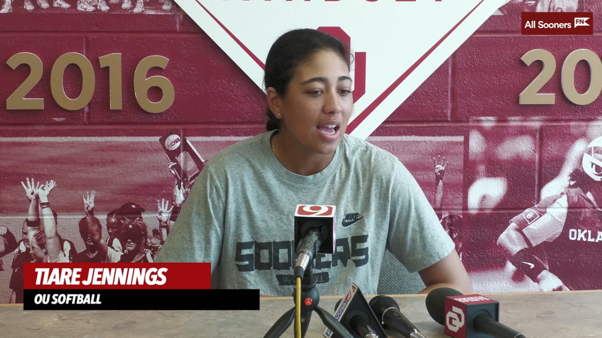 WATCH Oklahoma 2B Tiare Jennings Super Regionals Press Conference