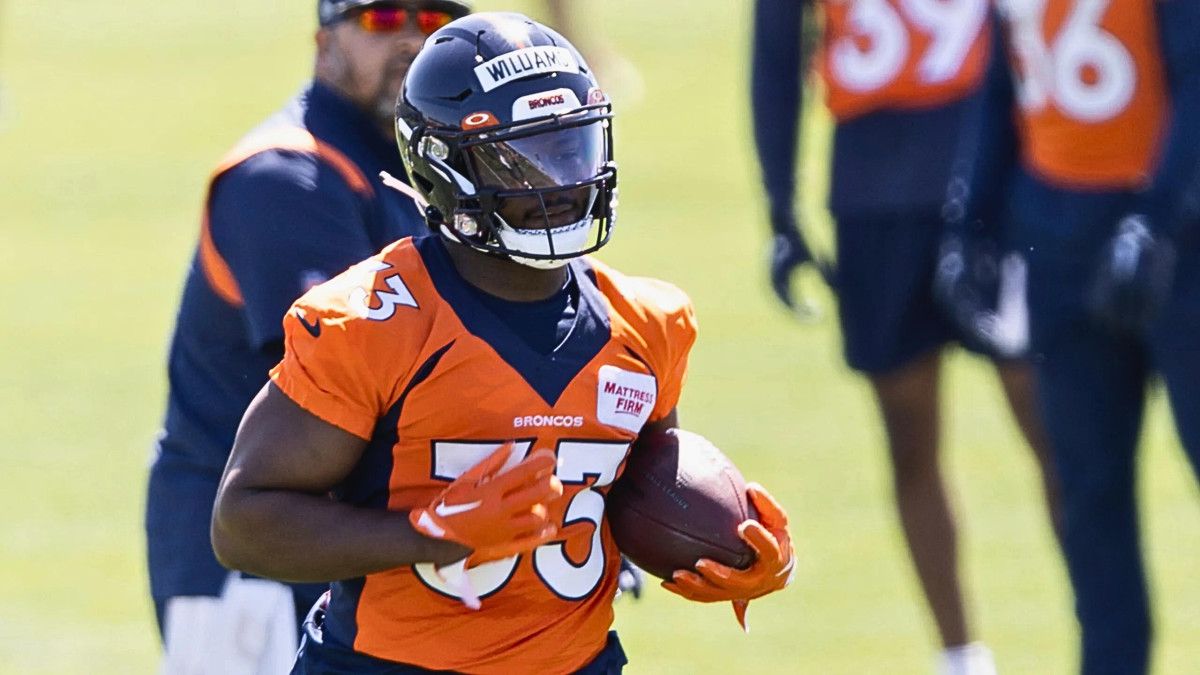 Denver Broncos running back Javonte Williams.