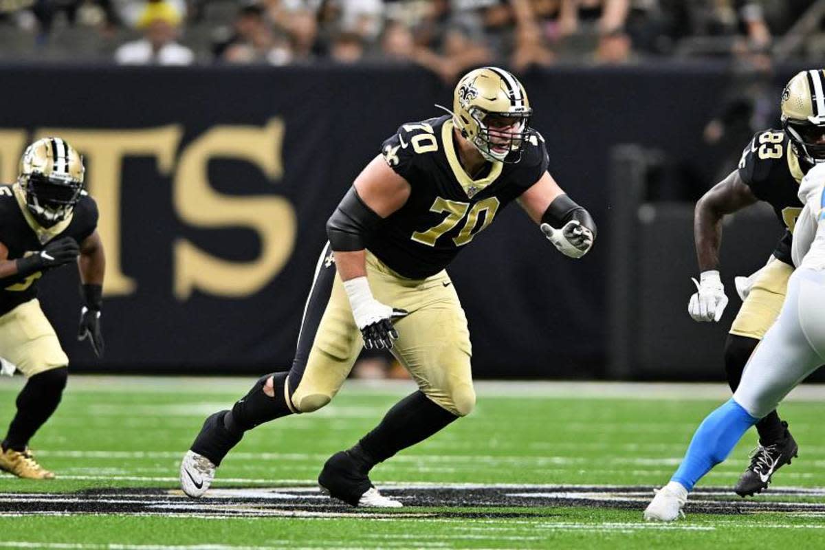 New Orleans Saints offensive tackle Trevor Penning (70). Credit: Sports Illustrated/USA TODAY NETWORK 