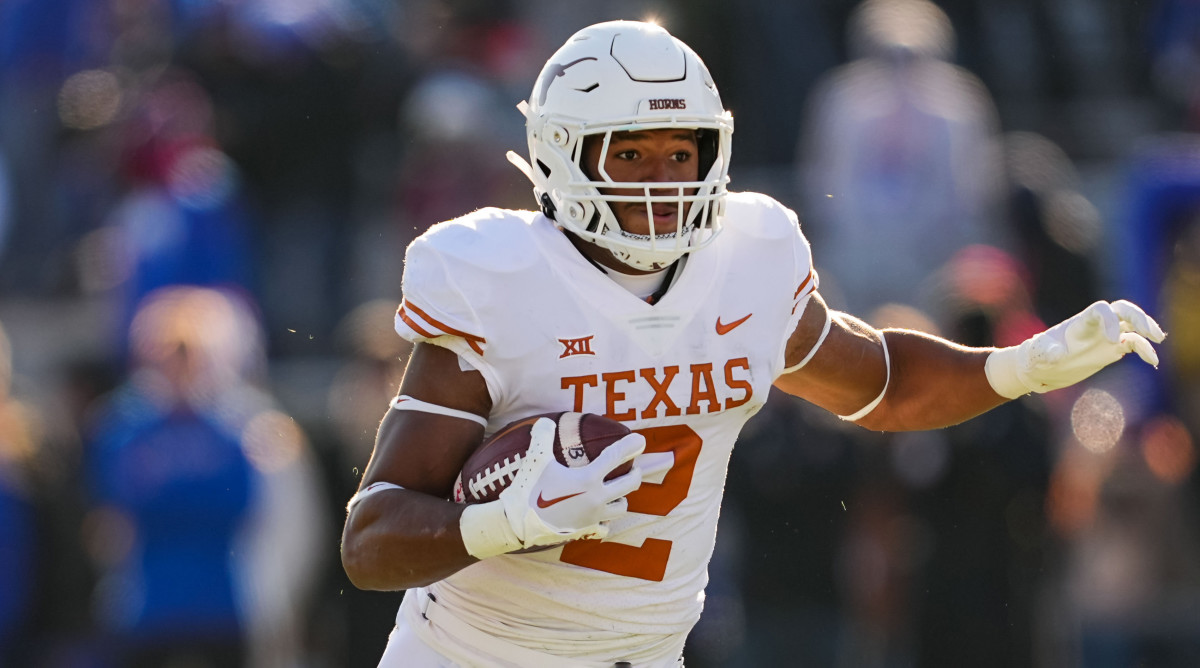 Texas running back Roschon Johnson was drafted by the Chicago Bears