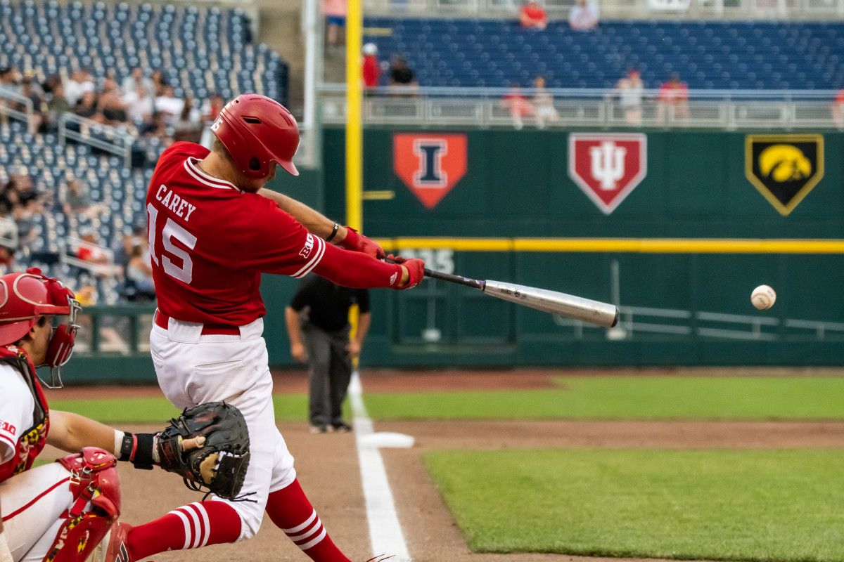 09-Dylan Carey Nebraska Baseball vs Maryland B1G Tourn