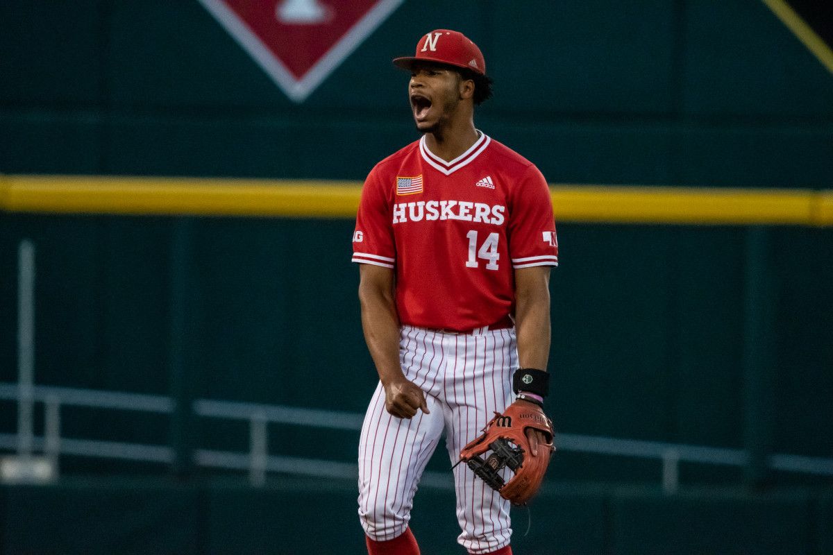 19-Brice Matthews Nebraska Baseball vs Michigan State B1G Tourn