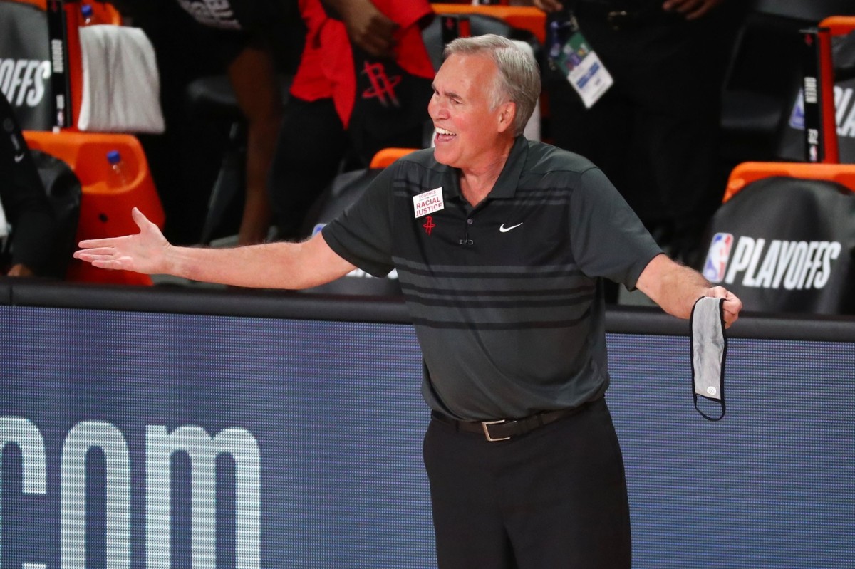 Former Houston Rockets head coach Mike D'Antoni.