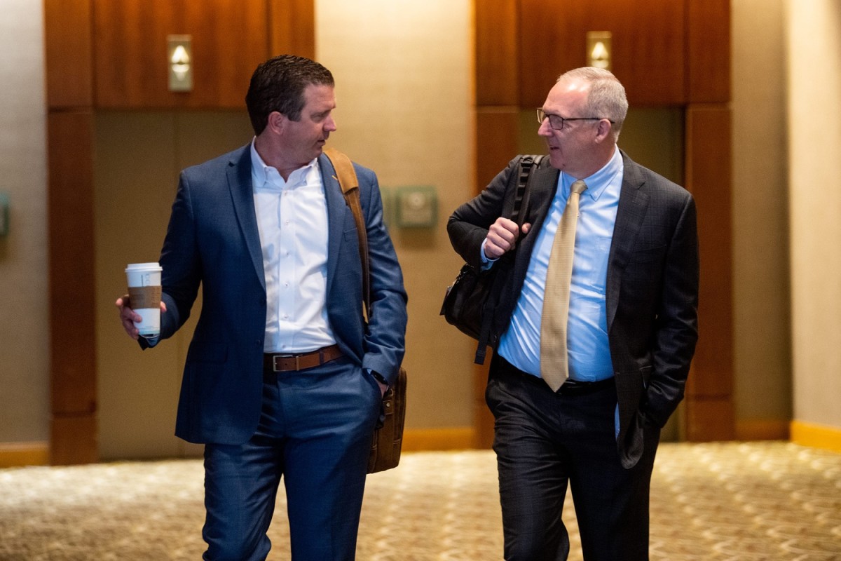 Tennessee Athletics Director Danny White with SEC Commissior Greg Sankey