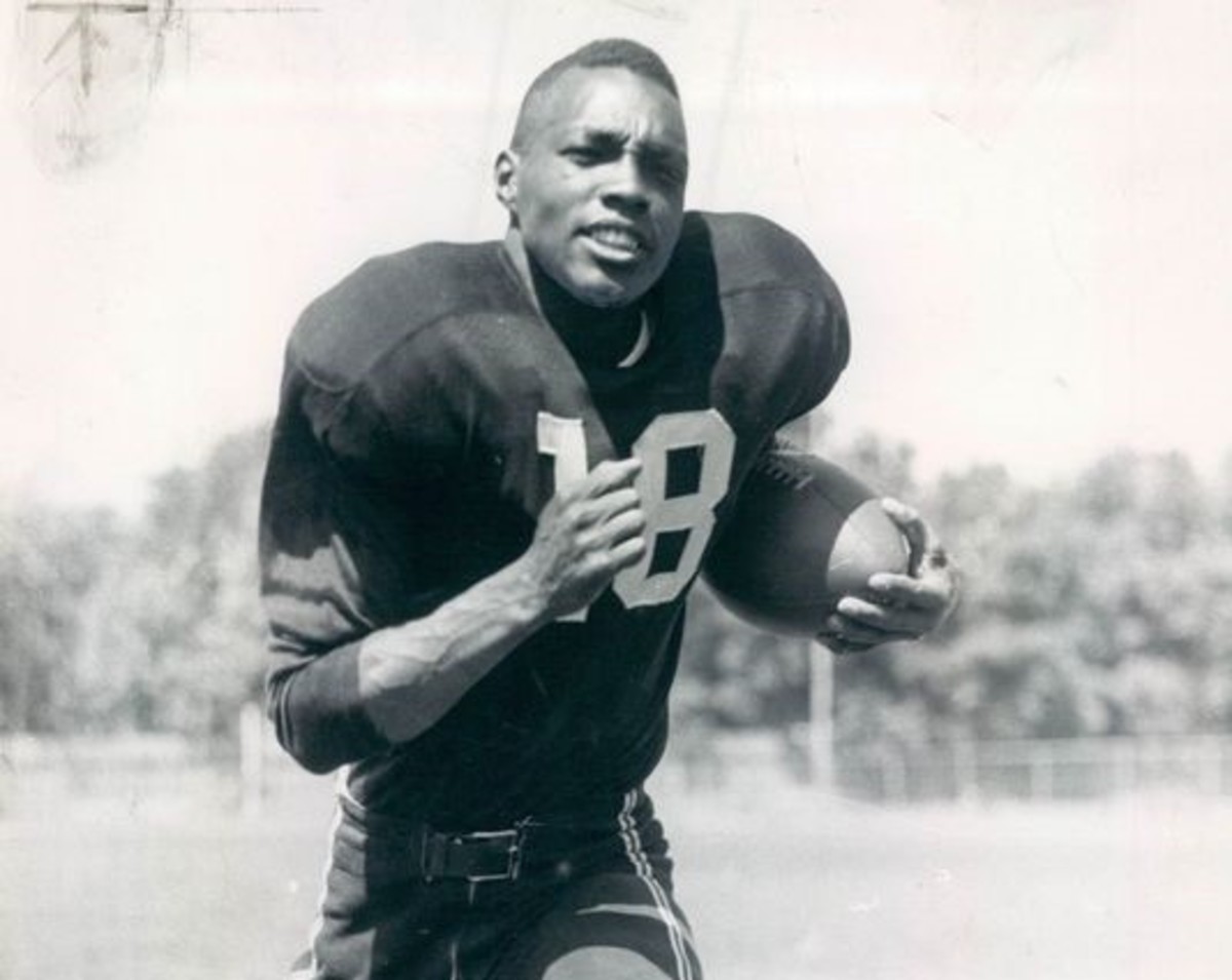 Former Penn State and NFL football player Wally Triplett pictured in 1950.