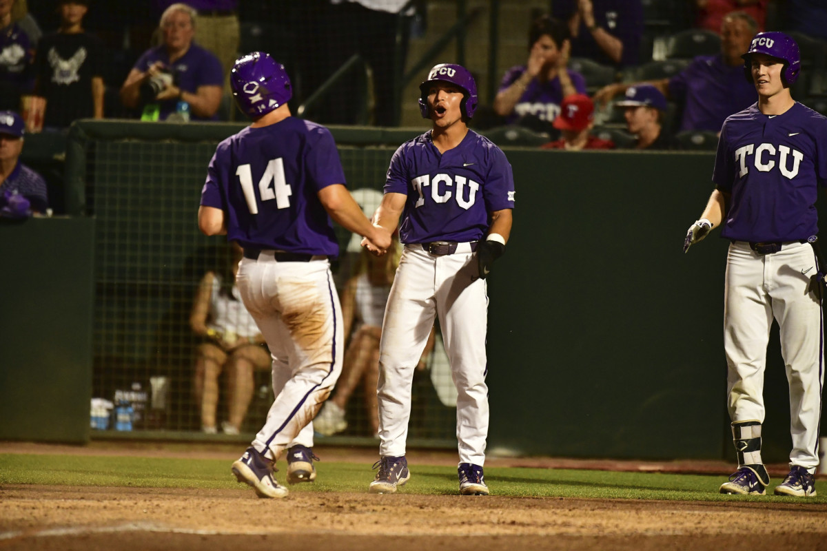 TCU Baseball at Game Two of the 2023 Fayetteville Regional