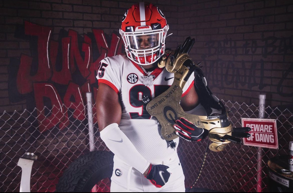 Justin Greene during his official visit to the University of Georgia 