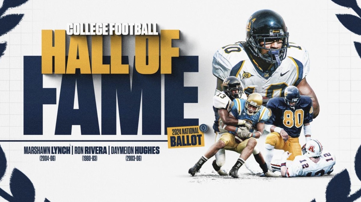 Cal Football Marshawn Lynch, Ron Rivera and Daymeion Hughes on Hall of