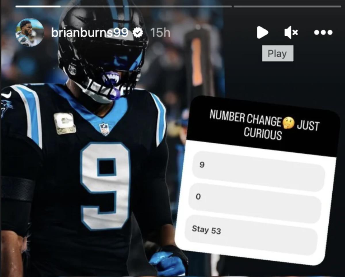 Carolina Panthers' Brian Burns Changes Jersey Number - Sports Illustrated Carolina  Panthers News, Analysis and More