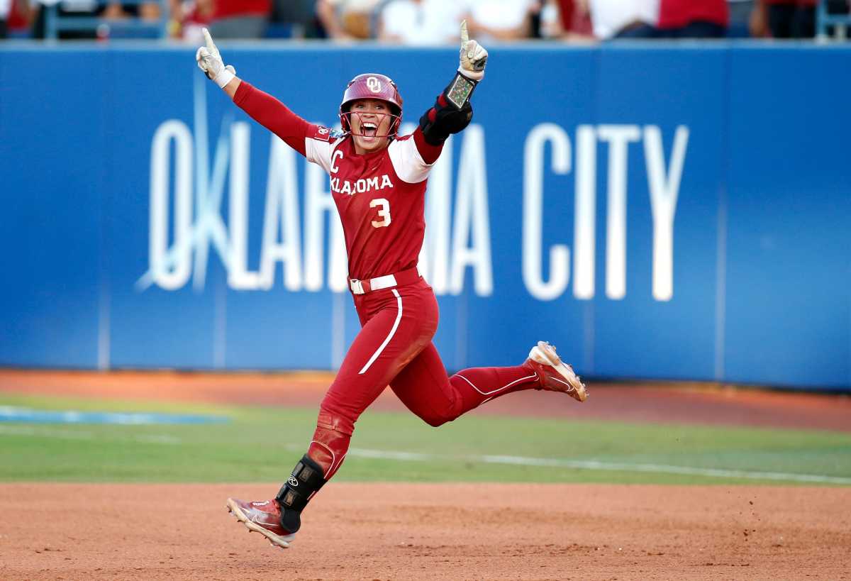 OU Softball Oklahoma's Grace Lyons Plays the Hero in Her Swan Song