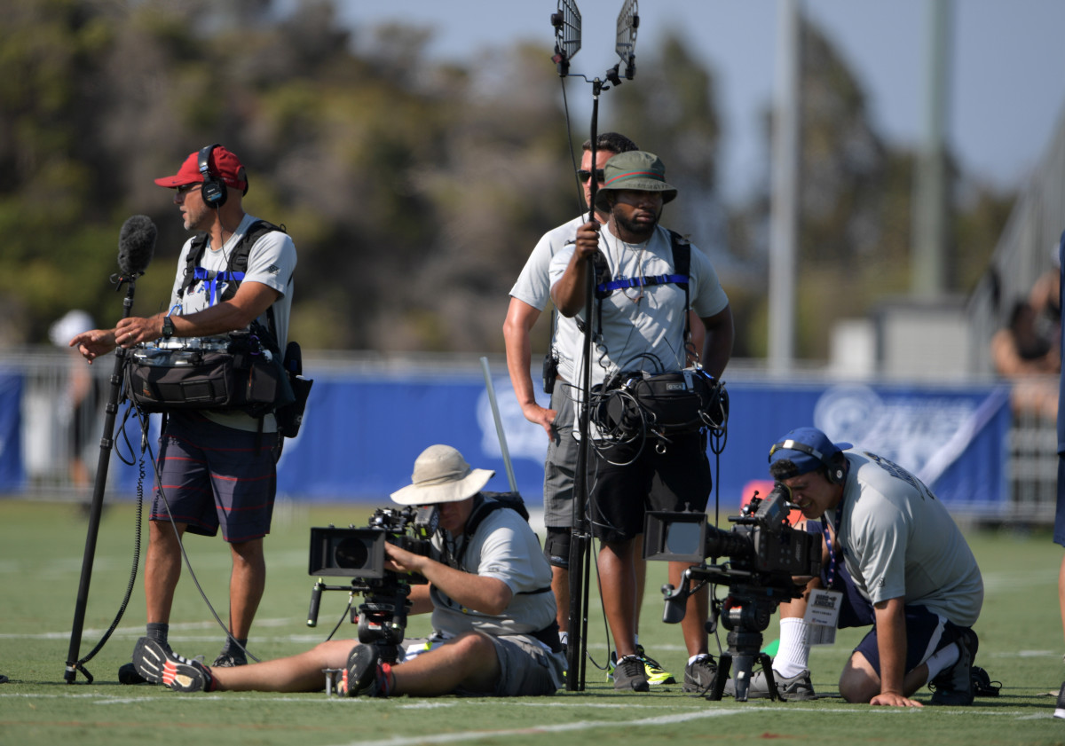 The 'Hard Knocks' production crew in 2016
