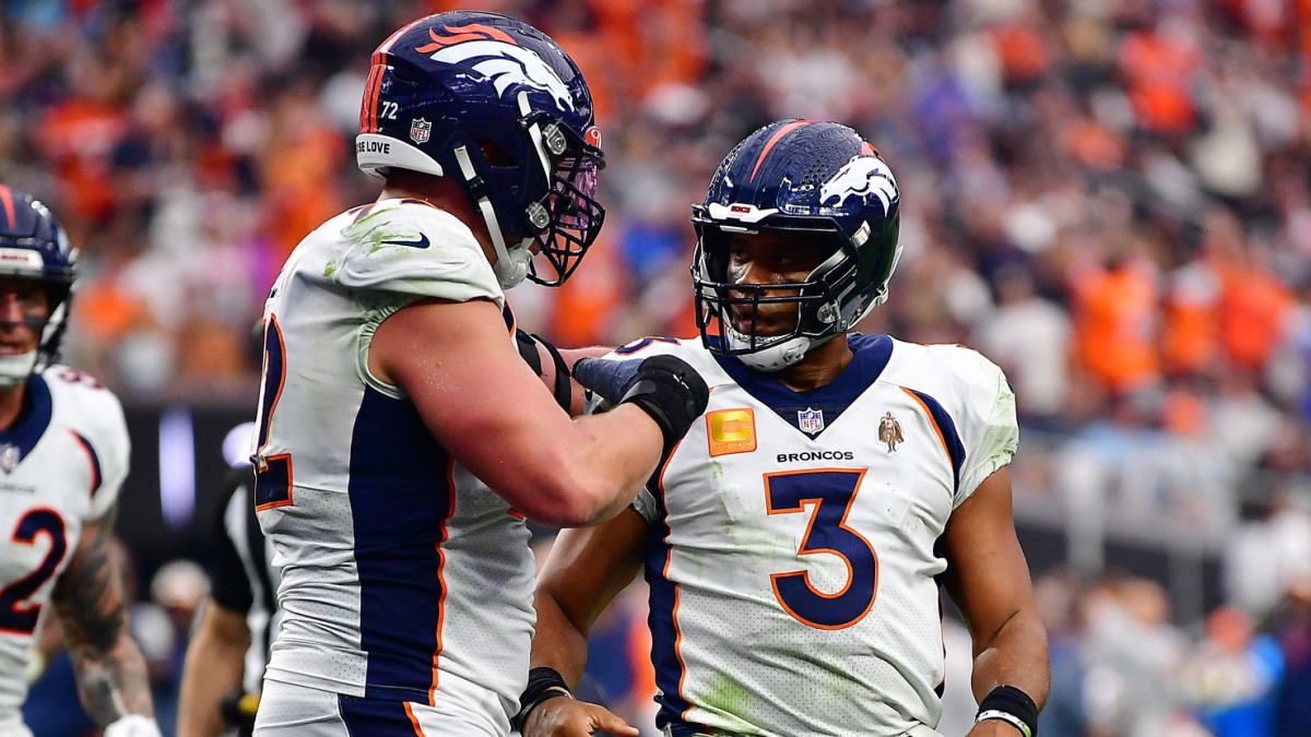 Garett Bolles and Russell Wilson Denver Broncos