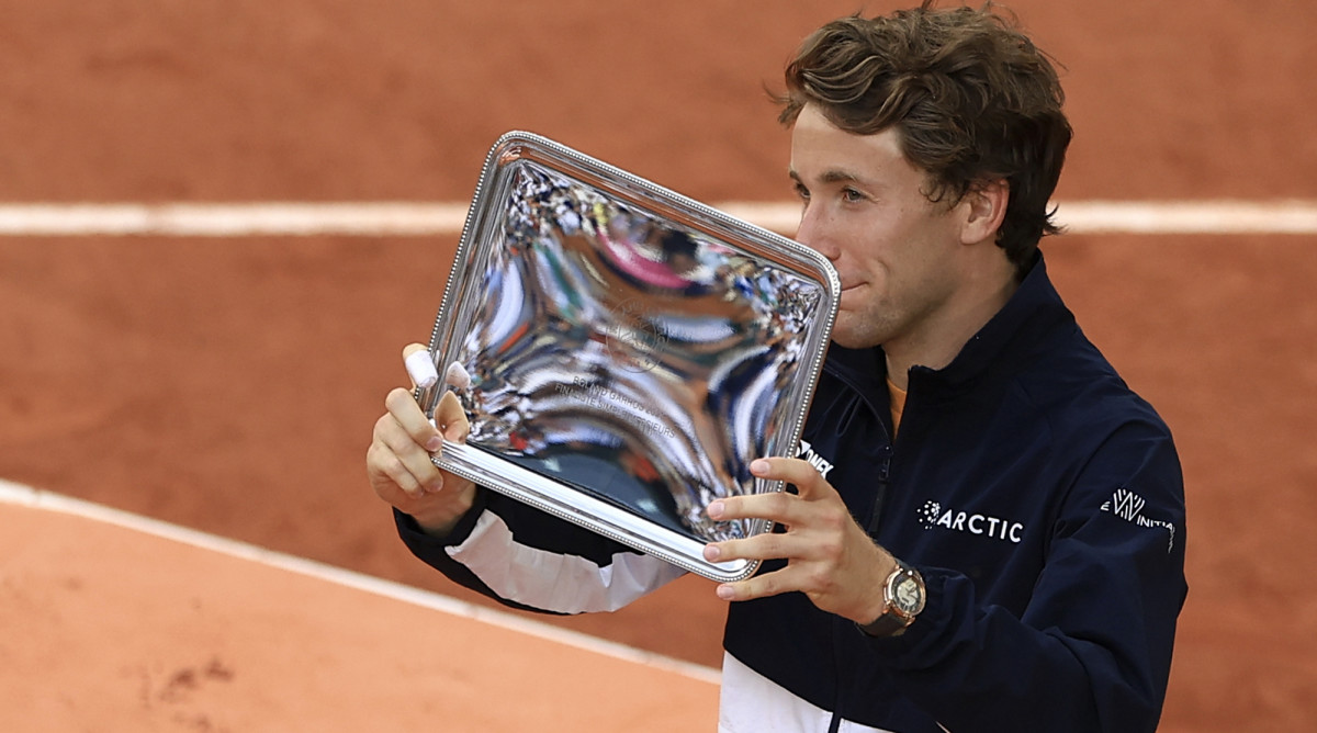 Casper Ruud after the French Open final.