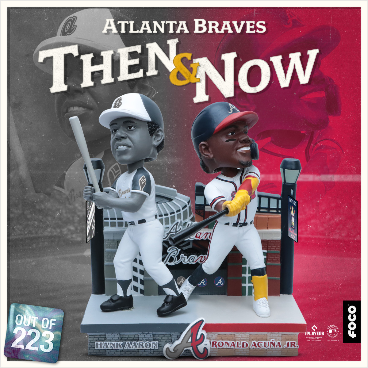 FOCO releases Hank Aaron and Ronald Acuña Then and Now