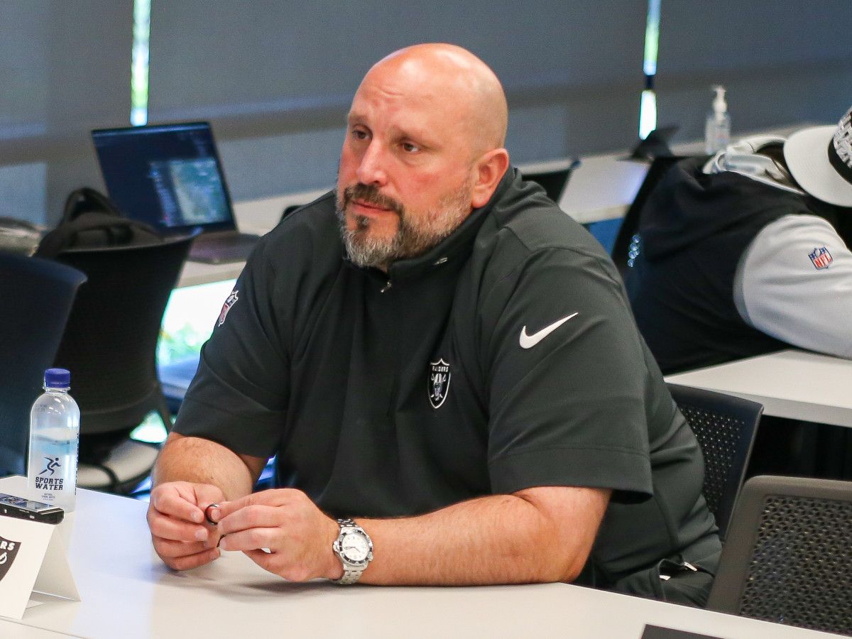 Carmen Bricillo served as the Las Vegas Raiders' offensive line coach for two seasons.