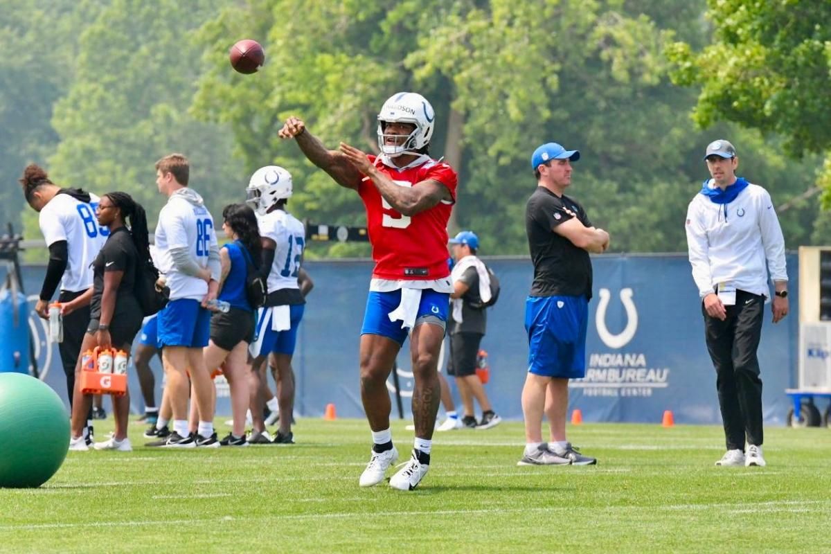 Indianapolis Colts rookie quarterback Anthony Richardson during mandatory minicamp.