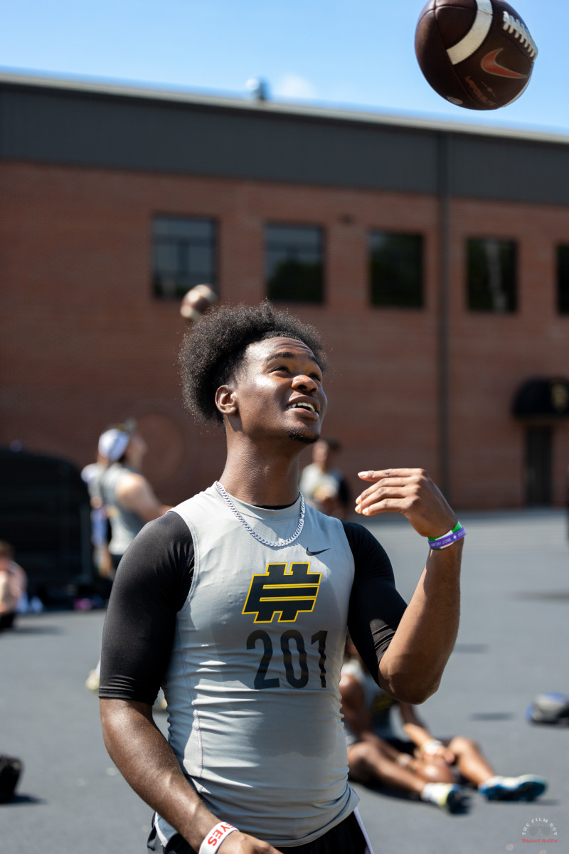 Ohio State commit, Air Noland at ATL Elite 11 Regional