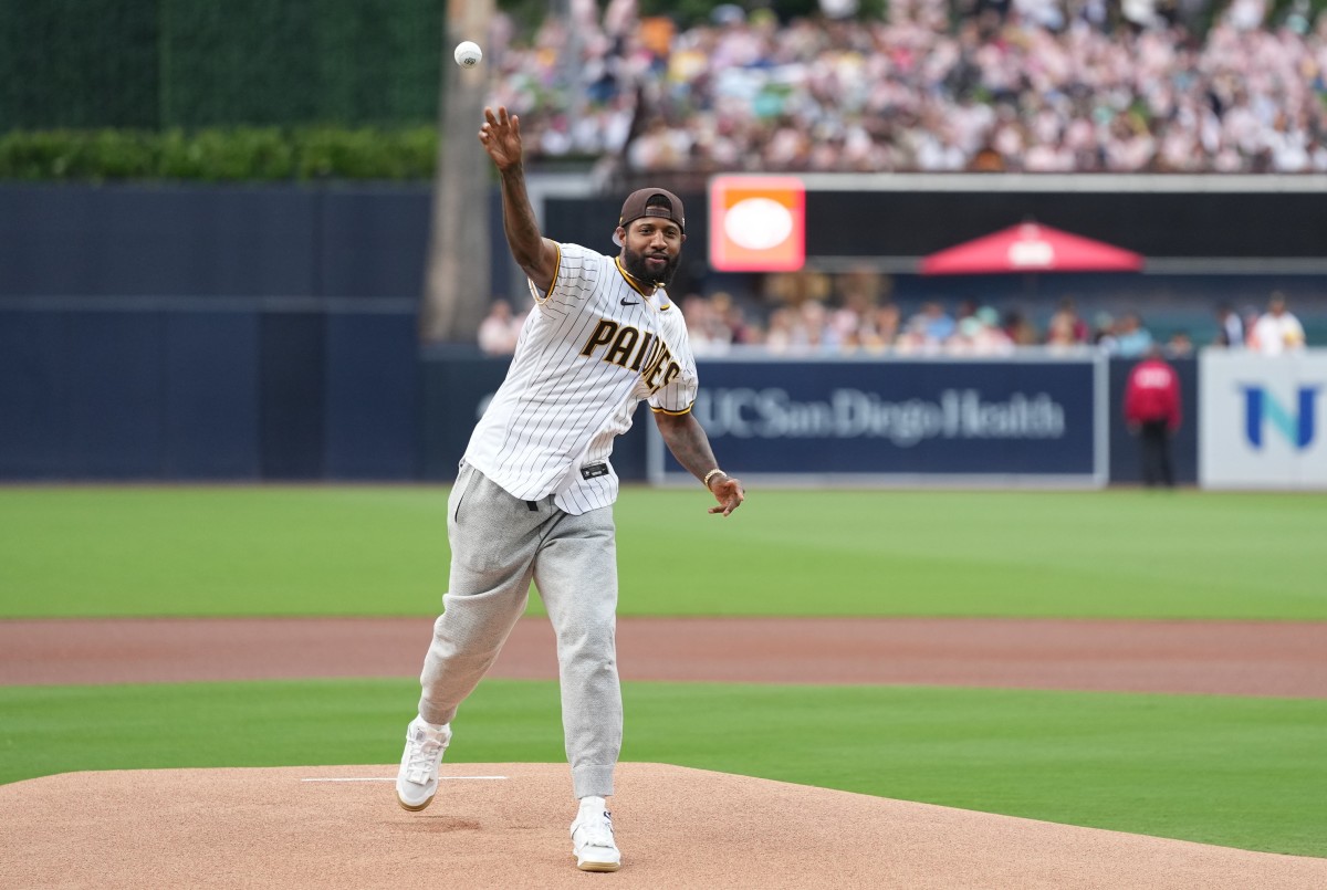 Padres News LA Clippers Superstar Throws Out First Pitch Ahead of Wednesdays Game