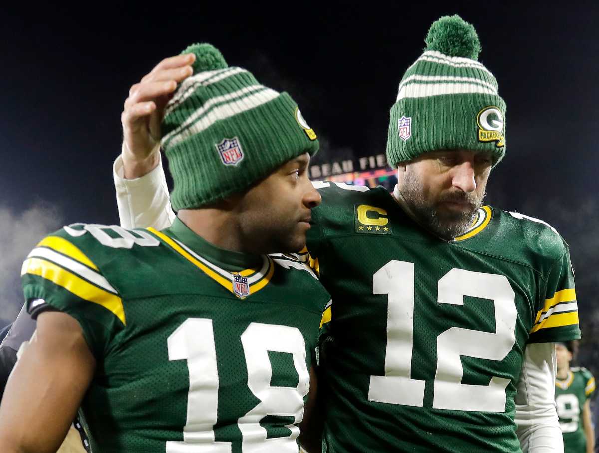 WR Randall Cobb (18) and QB Aaron Rodgers (12)