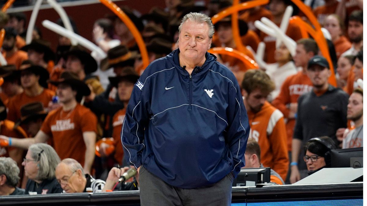 West Virginia Mountaineers head coach Bob Huggins.