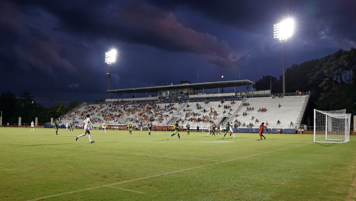 The Virginia women's soccer team plays against George Mason at Klockner Stadium.
