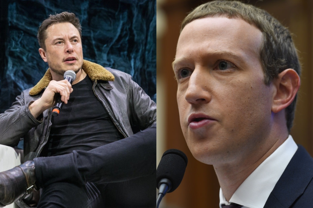 Twitter Chairman Elon Musk and Facebook founder Mark Zuckerberg.
