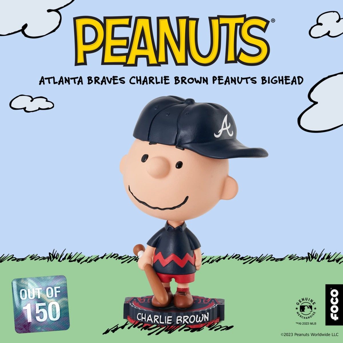Charlie Brown Braves bobblehead