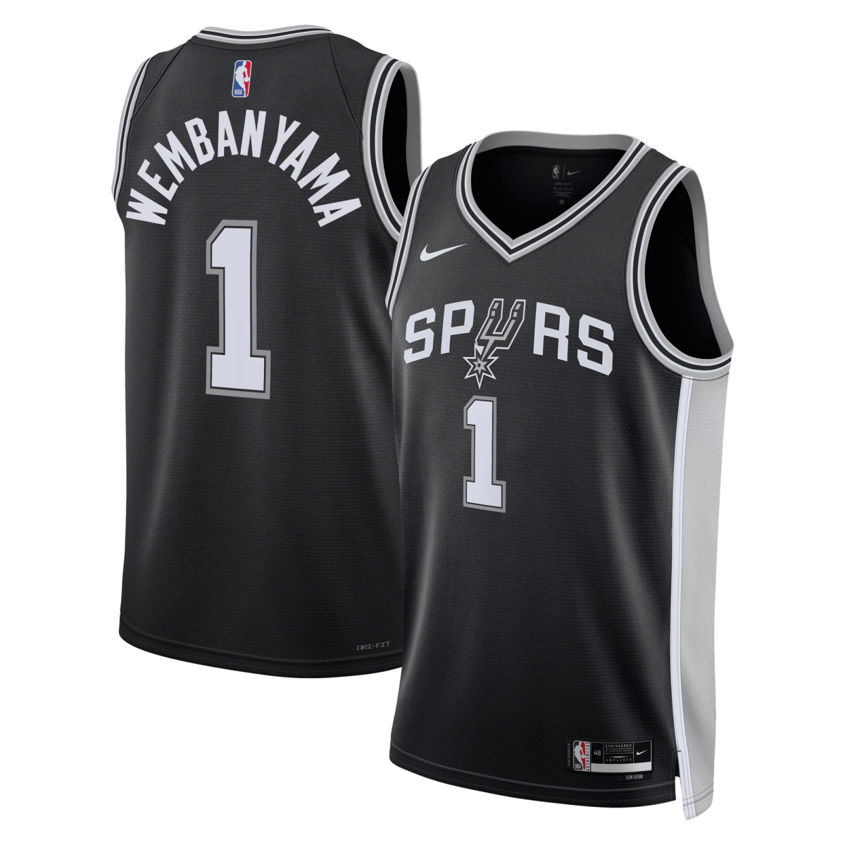 Victor Wembanyama Spurs Nike Unisex 2023 NBA Draft First Round Pick Swingman Jersey - $119.99